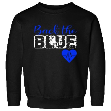 Discover Back the Blue Police Support Sweatshirts