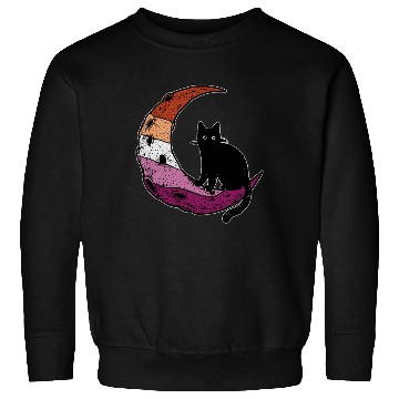 Discover Lesbian Cat Moon Sweatshirts
