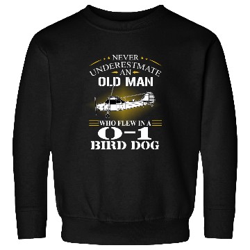 Discover Bird Dog Helicopter Old Man Sweatshirts