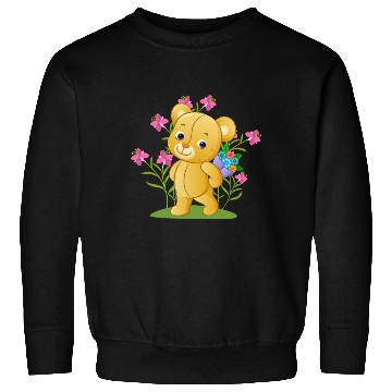 Discover The sweet teddy bear holding a bucket Sweatshirts