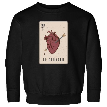 Discover El Corazon Mexican Loteria Sweatshirts