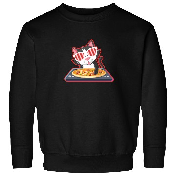 Discover DJ Cat Pizza Sweatshirts