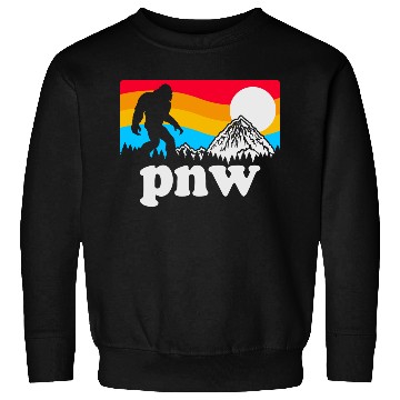 Discover PNW Pacific Northwest Bigfoot Sweatshirts