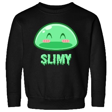Discover Cute Green Dungeon Slime Monster Weird Anime Sweatshirts