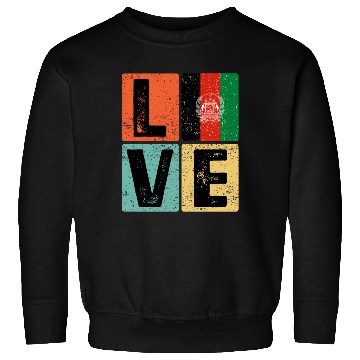 Discover I Love Afghanistan Flag for Afghan Pride Sweatshirts