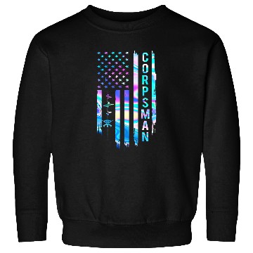 Discover Awesome US Flag Heart Corpsman Sweatshirts