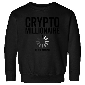 Discover Bitcoin Crypto Millionaire Loading In The Making Sweatshirts
