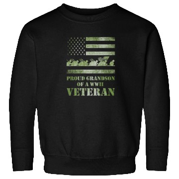 Discover World War 2 Ii 80th Anniversary Proud Grandson Of Sweatshirts