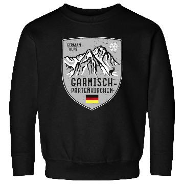 Discover Garmisch Mountain Germany Emblem Sweatshirts