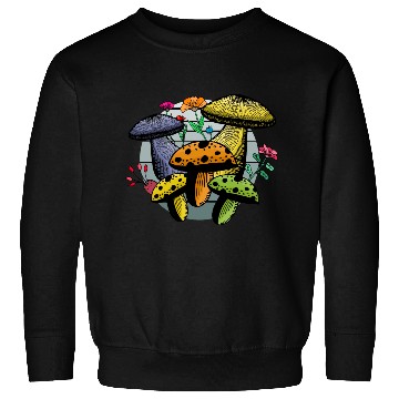 Discover Mushrooms colorful Sweatshirts