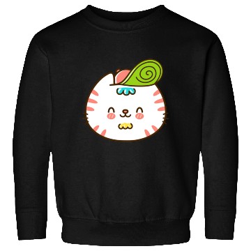 Discover Kawaii Cat Head Smiling Sweatshirts