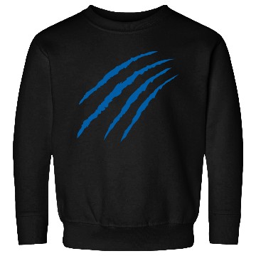 Discover Cat Claw Marks (Blue) Sweatshirts