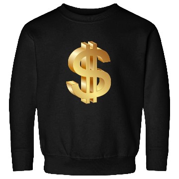 Discover gold dollar sign logo 3d Sweatshirts