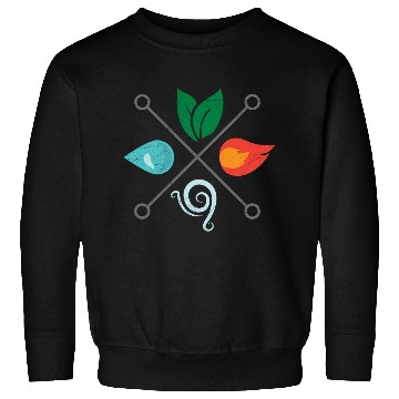 Discover Symbol Four Elements Earth Airt Fire Water Gift Sweatshirts