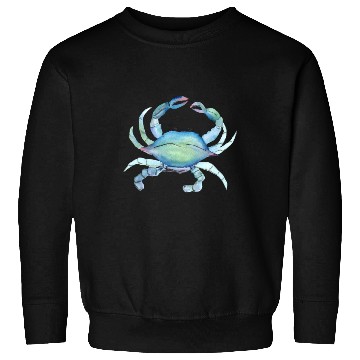 Discover Crab watercolor illustration Sweatshirts
