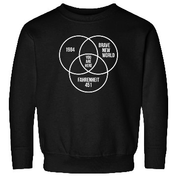 Discover 1984 Brave New World Fahrenheit 451 Conspiracy Ess Sweatshirts