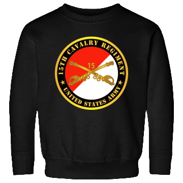 Discover Army 15th Cavalry Regiment US Army w Cav Branch Sweatshirts