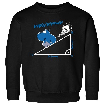 Discover Hyppotenuse highschool funny math hippo Sweatshirts