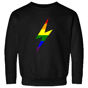 Discover Rainbow Lightning Bolt Sweatshirts