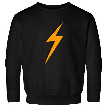 Discover double Lightning Bolt Black And Orange Sweatshirts