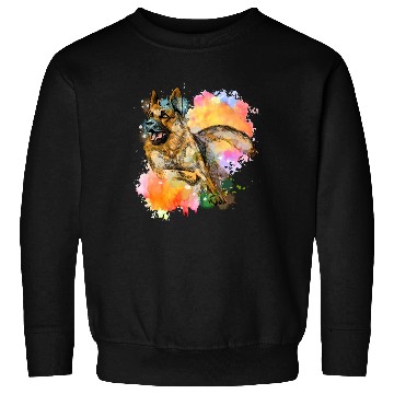 Discover German Shepherd Colorful Dog Lover Sweatshirts