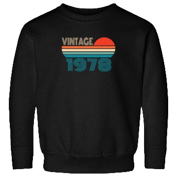 Discover 1978 Vintage born in Retro age Birthday gift idea Sweatshirts