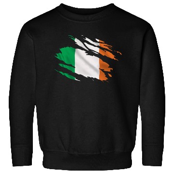 Discover Ireland Ripped Flag Sweatshirts