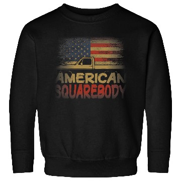 Discover American Flag Square Body American Squarebody Sweatshirts