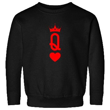Discover Queen of Heart King Queen Couple Halloween Costume Sweatshirts