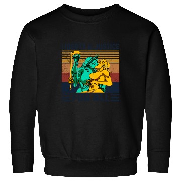 Discover Liberty Justice For All Lesbian Lgbt Pride Sweatshirts