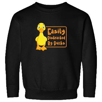 Discover Easily Distracted By Ducks Duck Rubber Duck Sweatshirts