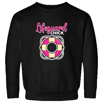 Discover Lifeguard Chick Rescuer Pool Guard Lifeguarding Sweatshirts