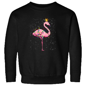 Discover Flamingo Christmas Tree Lights Xmas Gift Sweatshirts