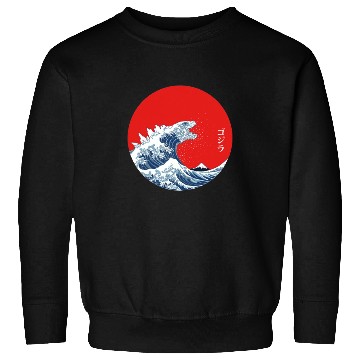 Discover Great Wave Off Kanagawa Circle Sweatshirts