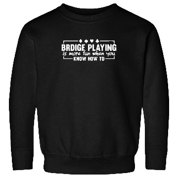 Discover Retro Bridge Player Bridge Card Game Sweatshirts