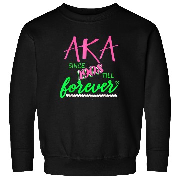 Discover AKA Sorority Alpha Kappa Pink And Green Twenty Pea Sweatshirts
