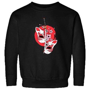 Discover Kitsune mask Japanese sword Katana Japanese Sweatshirts
