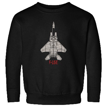 Discover F 15E Strike Eagle US Airborne Fighter Pilot Sweatshirts
