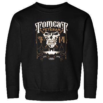 Discover F-14 Tomcat Veteran Aviation Skull 1970 to 2006 Sweatshirts