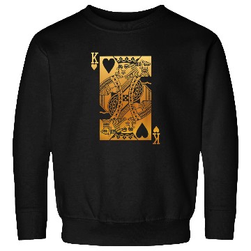Discover King of Hearts Card 5884 Sweatshirts
