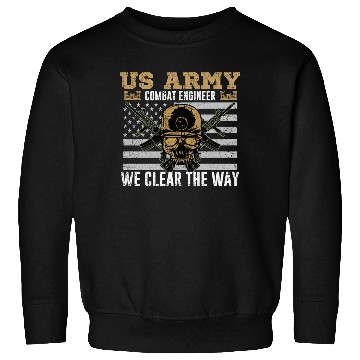 Discover Vintage US Army Combat Engineer 12B Military Pride Sweatshirts