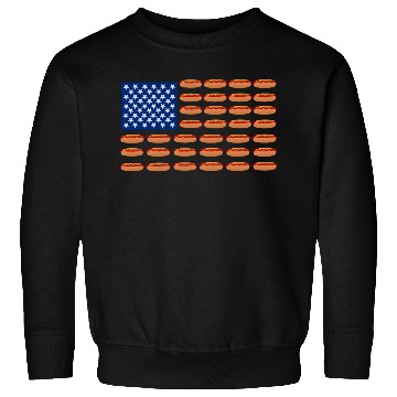 Discover Hot Dog American Flag Patriotic Sweatshirts