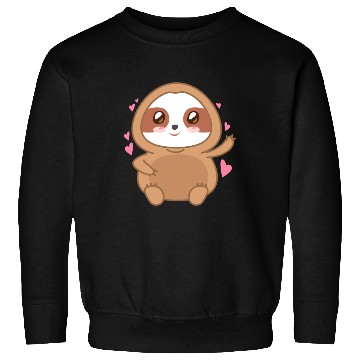 Discover Cute Sloth Animal Drawing Sweatshirts