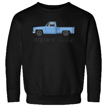 Discover Square Body Light Blue Sweatshirts