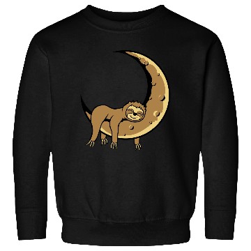 Discover Lazy moon sloth Sweatshirts