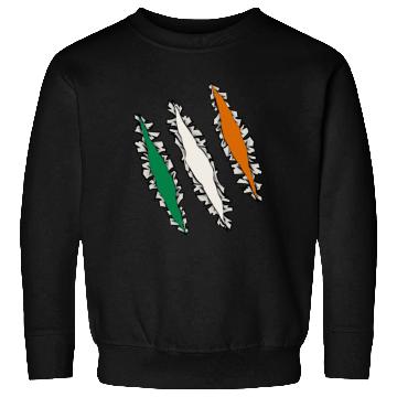 Discover Slashed Ireland Flag | Irish Men Women Sweatshirts