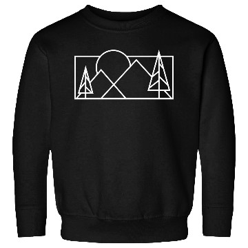 Discover Sun Mountain With Trees Sweatshirts