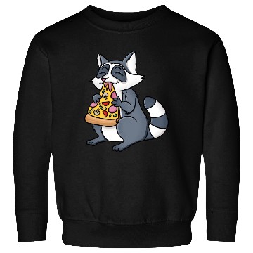 Discover Racoorn Eating Pizza Sweatshirts