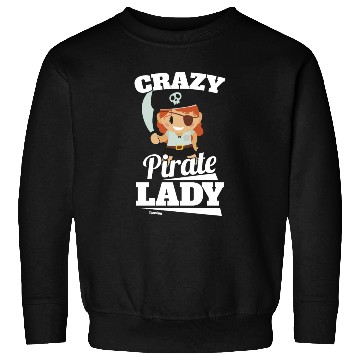 Discover Crazy Pirate Lady Sweatshirts