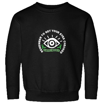 Discover Glaucoma Awareness Survivor Beat Warrior graphic Sweatshirts